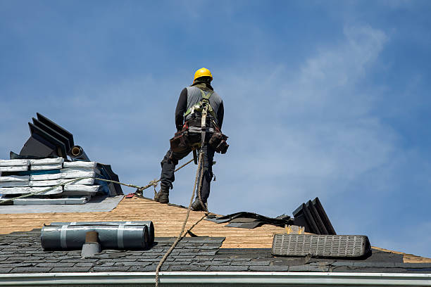 Professional Roofing technician working in Stoughton, WI